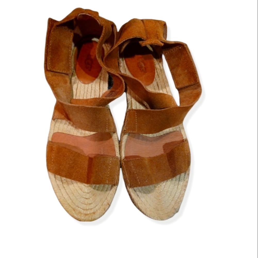 Ugg Mila Seude Strappy Flat Espadrille